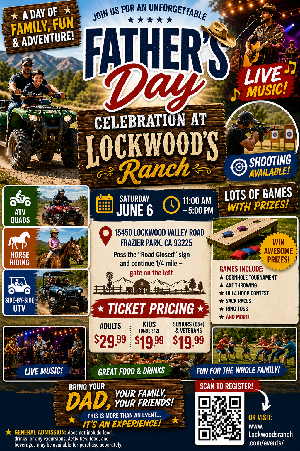Father's Day Celebration at Lockwood's Ranch — June 6th